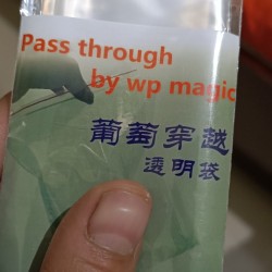 Pass through transparent bag
